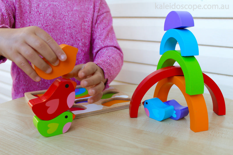 Kiddie Connect - Bird And Rainbow Puzzle