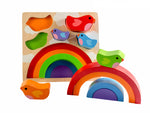 Load image into Gallery viewer, Kiddie Connect - Bird And Rainbow Puzzle
