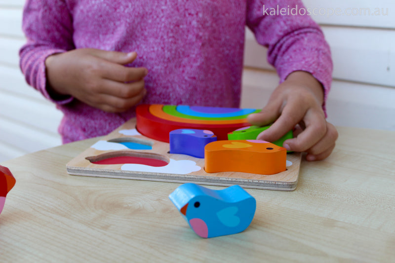 Kiddie Connect - Bird And Rainbow Puzzle