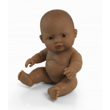 Miniland - Baby Girl Doll Latin American 21cm (Undressed)