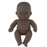 Load image into Gallery viewer, Miniland - Baby Doll African Girl &amp; Outfit Boxed 21cm
