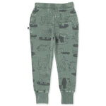 Load image into Gallery viewer, Minti - Animal Surfers Trackies - Olive Wash
