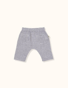 Goldie + Ace - Miles Stripe Baby Pants (Navy Stripe)