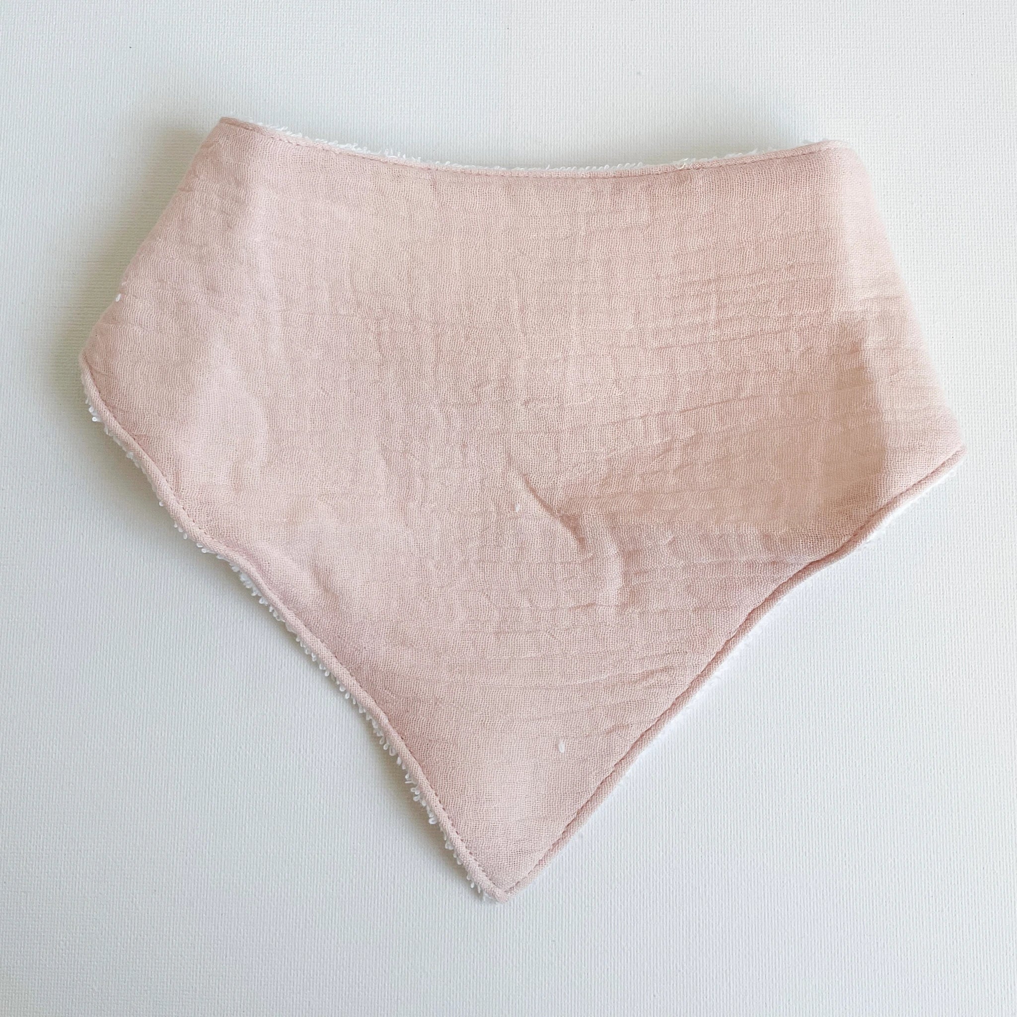 Calf & Crew - Muslin Towel Dribble Bib - Baby Pink