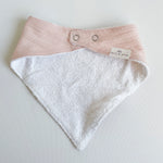 Load image into Gallery viewer, Calf &amp; Crew - Muslin Towel Dribble Bib - Baby Pink
