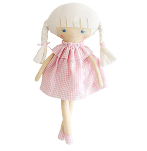 Alimrose - Tilly Doll 25cm - Pink Gingham
