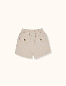 Goldie + Ace - Noah Linen Cotton Shorts (Bone)