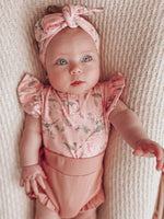 Load image into Gallery viewer, Snuggle Hunny Kids - Pink Wattle Short Sleeve Bodysuit

