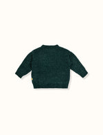 Load image into Gallery viewer, Goldie + Ace - Poppy Chenille Relaxed Crop Sweater (Forest)

