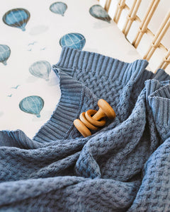Snuggle Hunny Kids - Diamond Knit Baby Blanket (River)