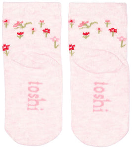 Toshi - Organic Jacquard Socks - Blossom