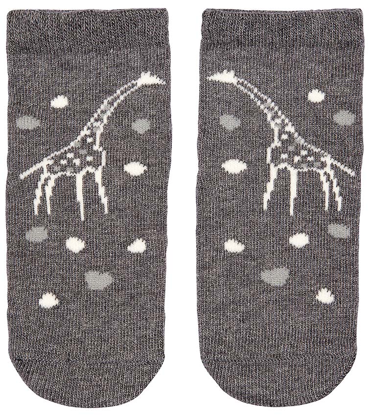 Toshi - Organic Baby Socks Jacquard (Giraffe)