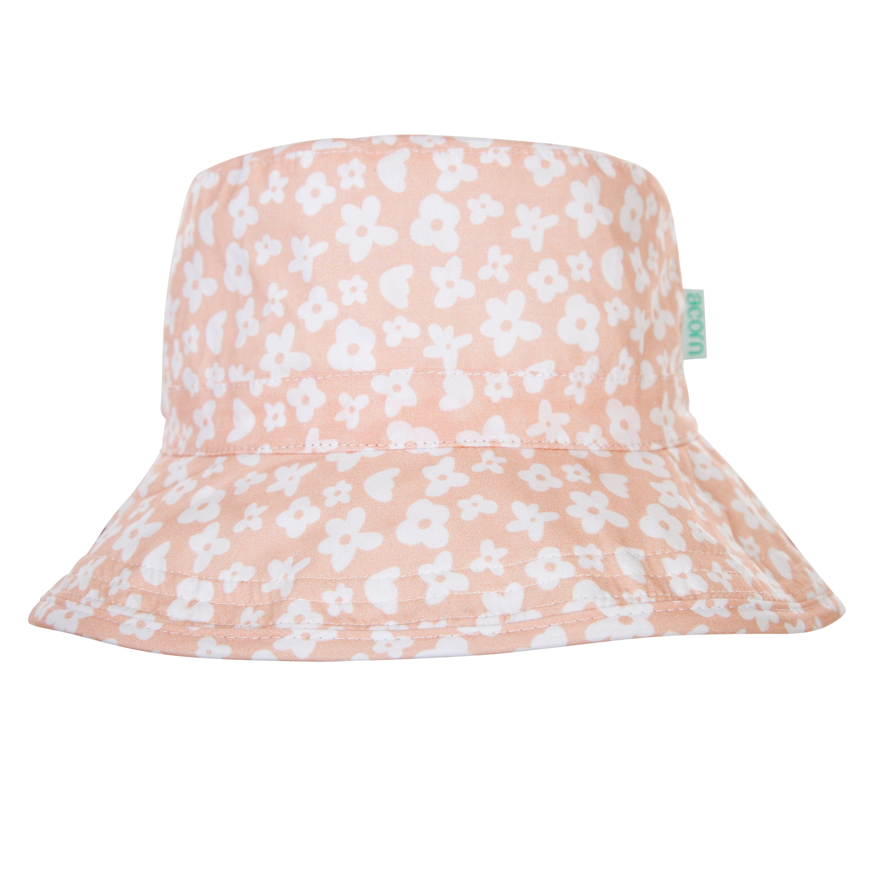 Acorn - Camille Bucket Hat (Pink and White)