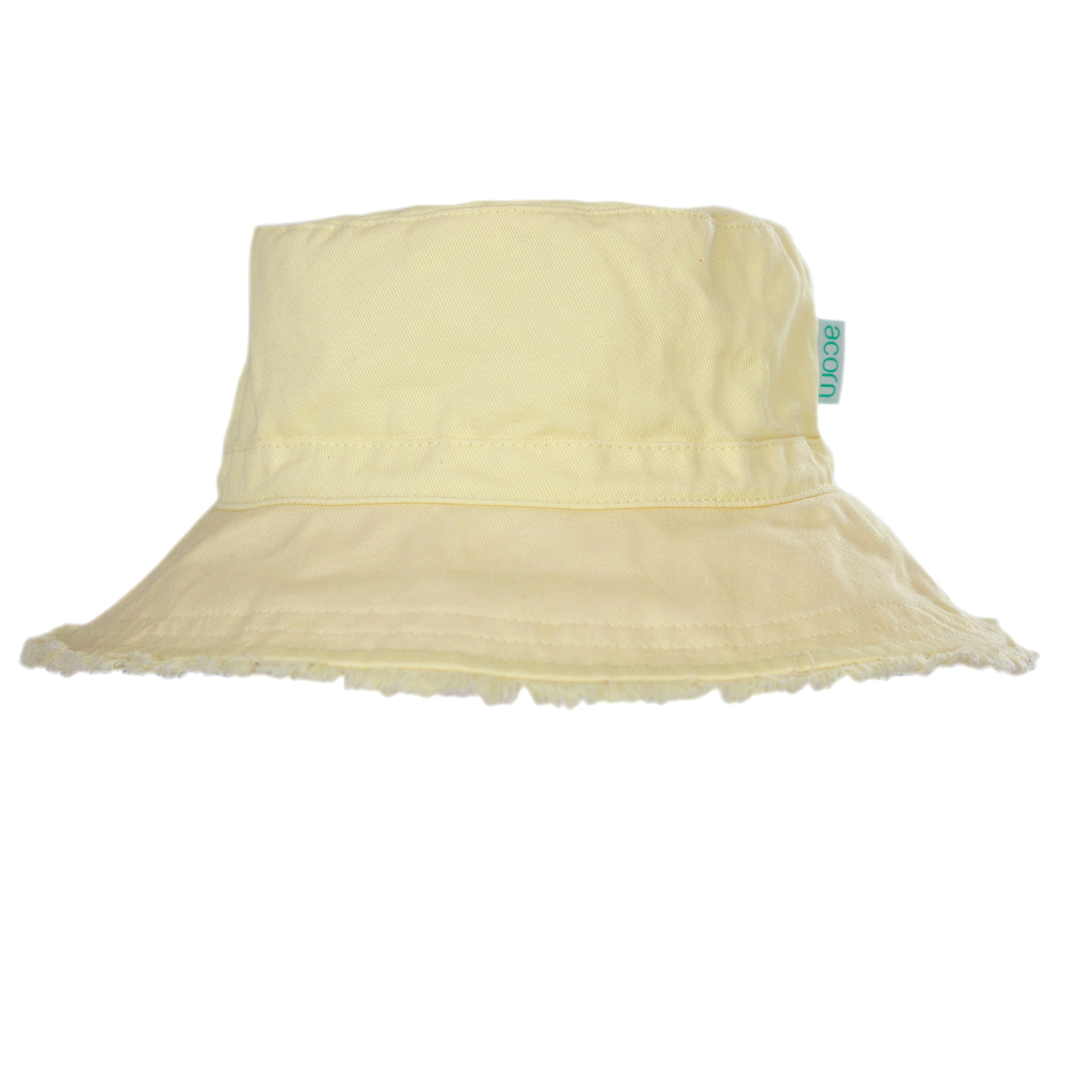 Acorn - Lemon Frayed Bucket Hat
