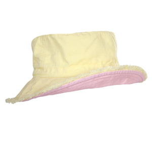 Acorn - Lemon Frayed Bucket Hat
