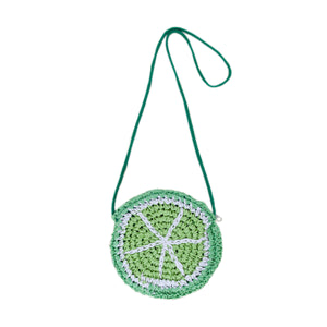 Acorn - Lime Straw Bag