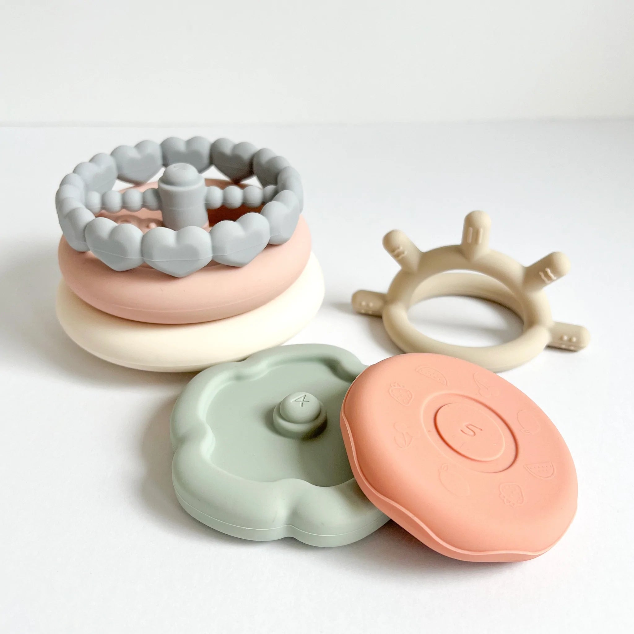 Calf & Crew -  Pastel Sunrise Silicone Stacking Rings