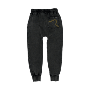 Rock Your Baby - Black Wash Track Pants