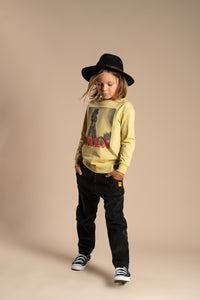 Rock Your Baby - Black Washed Cord Pants