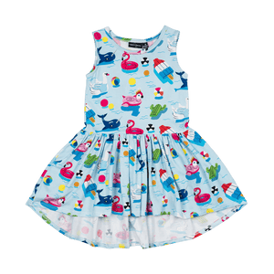 Rock Your Baby - Pool Party Sleeveless Drop Waist Dress