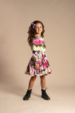 Load image into Gallery viewer, Rock Your Baby - Flower Wall Waisted Dress
