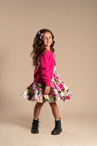 Rock Your Baby - Flower Wall Waisted Dress