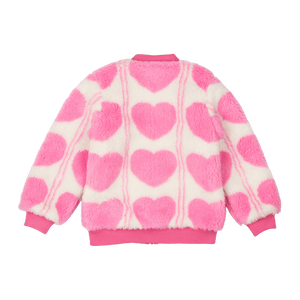 Rock Your Baby - Sherpa Heart Faux Sherpa Jacket