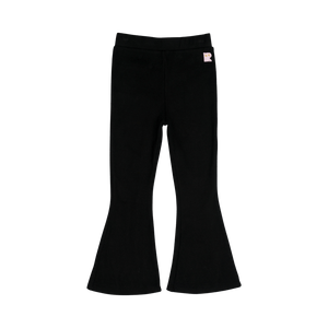 Rock Your Baby - Black Rib High Waisted Flares