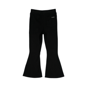 Rock Your Baby - Black Rib High Waisted Flares