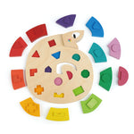 Load image into Gallery viewer, Tender Leaf Toys - Colour Me Happy Wooden Worm Puzzle
