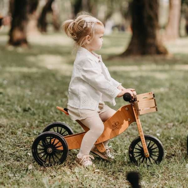 Kinderfeets® Tricycle draisienne évolutif 2en1 Tiny Tot Plus, bois