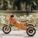 Load image into Gallery viewer, Kinderfeets - 2-in-1 Tiny Tot PLUS Tricycle &amp; Balance Bike (Bamboo)
