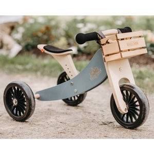 Kinderfeets - 2-in-1 Tiny Tot PLUS Tricycle & Balance Bike (Slate Blue)