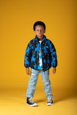 Load image into Gallery viewer, Rock Your Baby - Blue Rex Puff Padded Jacket
