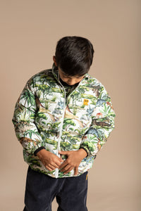 Rock Your Baby - Dino Jungle Puff Padded Jacket