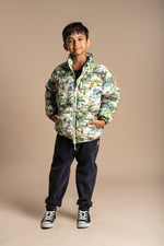 Load image into Gallery viewer, Rock Your Baby - Dino Jungle Puff Padded Jacket
