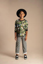 Load image into Gallery viewer, Rock Your Baby - Dino Jungle Long Sleeve Boxy Fit T-Shirt
