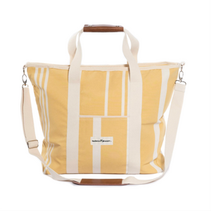 Business & Pleasure Co - The Cooler Tote Bag - Vintage Yellow Stripe