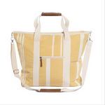 Load image into Gallery viewer, Business &amp; Pleasure Co - The Cooler Tote Bag - Vintage Yellow Stripe
