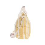 Load image into Gallery viewer, Business &amp; Pleasure Co - The Cooler Tote Bag - Vintage Yellow Stripe
