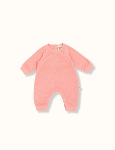 Goldie + Ace - Tony Terry Towelling Romper (Melon)