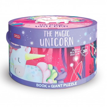 Book and Giant Puzzle - Magic Unicorn