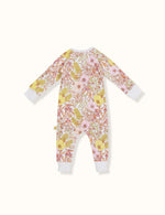 Load image into Gallery viewer, Goldie + Ace - Vintage Floral Print Zipsuit (Blush)
