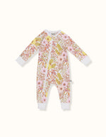 Load image into Gallery viewer, Goldie + Ace - Vintage Floral Print Zipsuit (Blush)
