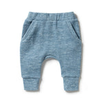 Load image into Gallery viewer, Wilson &amp; Frenchy - Organic Waffle Slouch Pant - Bluestone
