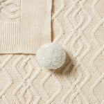 Load image into Gallery viewer, Wilson &amp; Frenchy - Knitted Cable Blanket - Sand Melange
