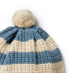 Load image into Gallery viewer, Wilson &amp; Frenchy - Knitted Stripe Hat - Bluestone
