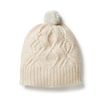 Load image into Gallery viewer, Wilson &amp; Frenchy - Knitted Cable Hat - Sand Melange
