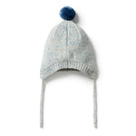 Load image into Gallery viewer, Wilson &amp; Frenchy - Knitted Cable Bonnet - Bluestone Fleck

