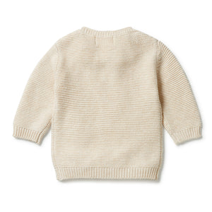 Wilson & Frenchy - Knitted Cable Jumper - Sand Melange